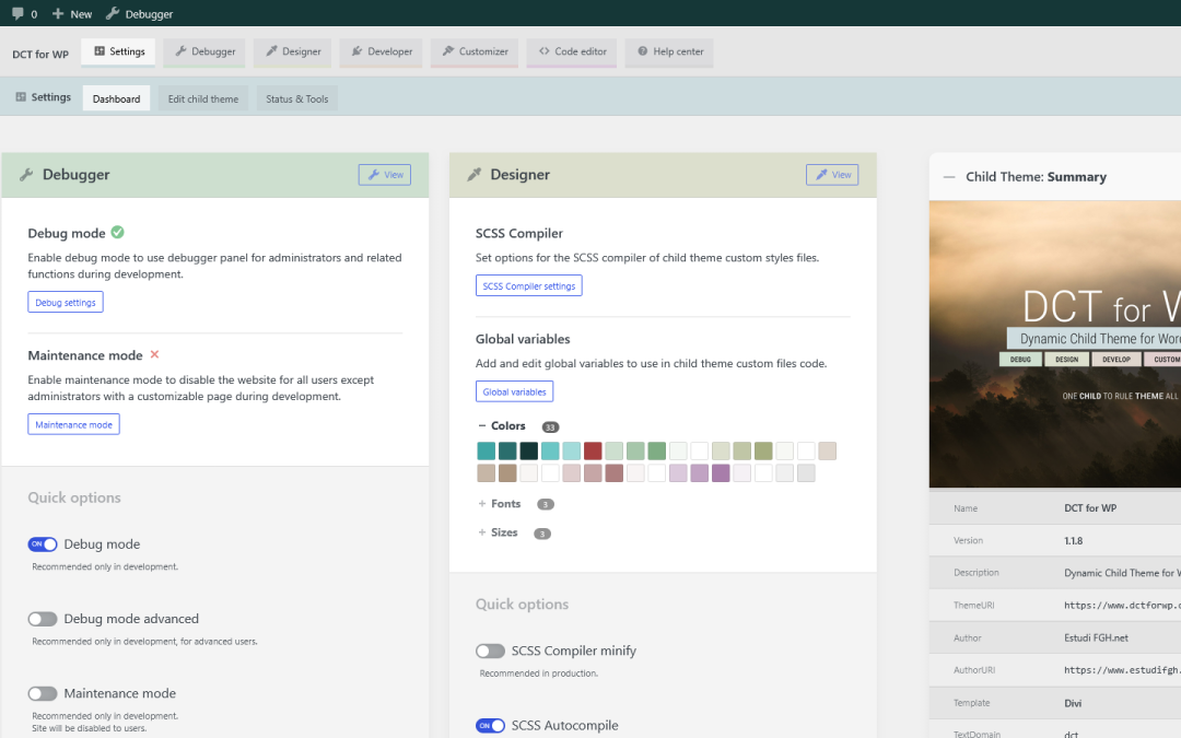 DCT Dashboard