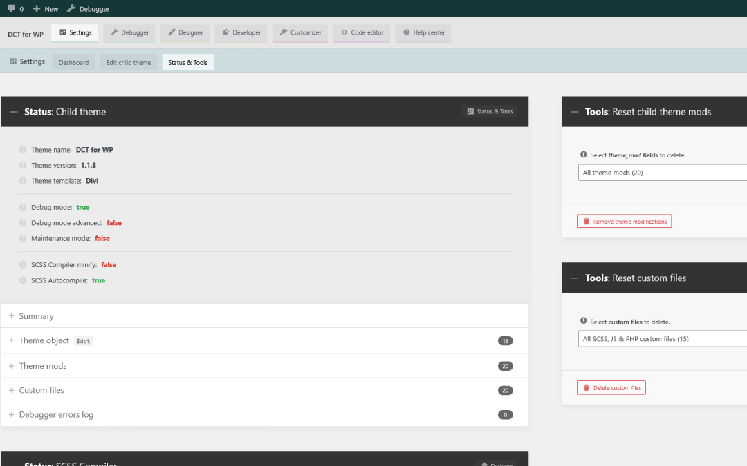 Status & Tools